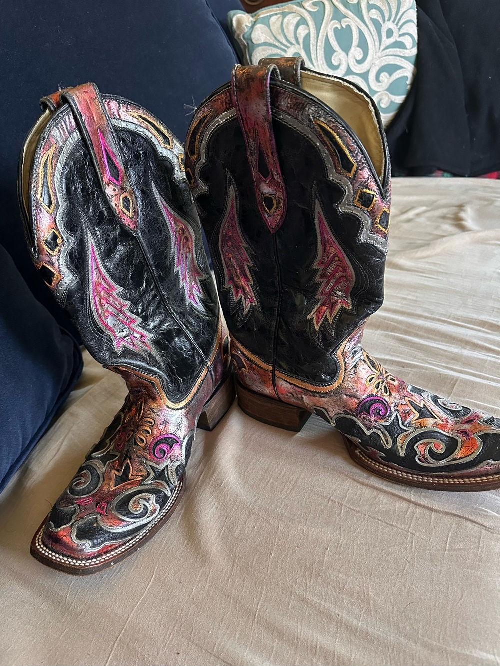 Women’s Hand Painted Corral  Cowboy Boots